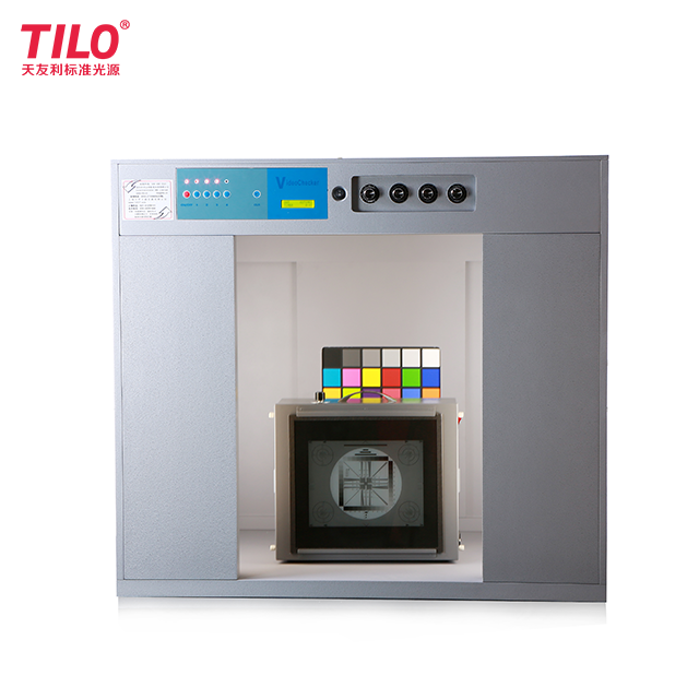 TILO VC (3) 조정가능한 조명 4 광원 D65, A, TL84, CWF를 가진 사진기 구경꾼 색깔 체크 박스