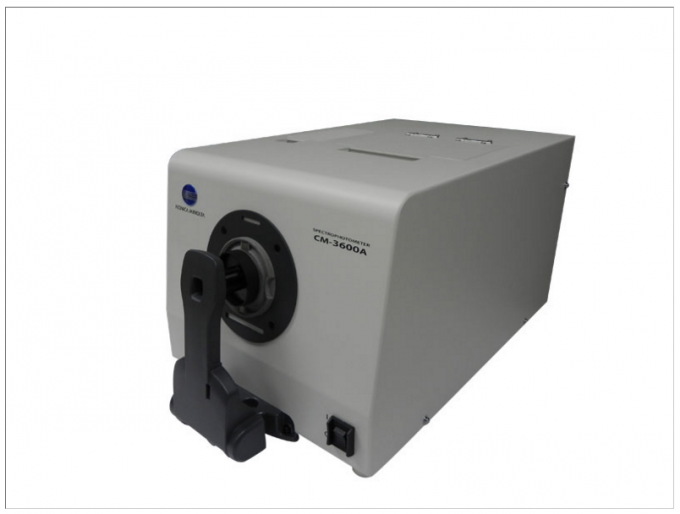 Minolta D/8 SCI/SCE CM-3600A 반사율 & 전송을 위한 휴대용 색깔 채도 미터 분광 광도계