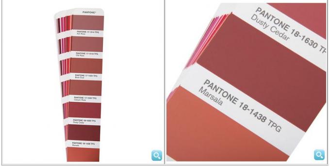 pantone tpc 색깔 카드