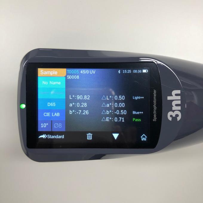 정확한 Xrite를 대체하는 색깔 측정을 위한 2mm 가늠구멍 휴대용 분광 광도계 YS4510 45/0